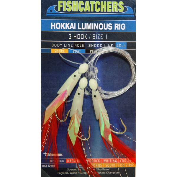 thumbnail image 2 of Lumi Max Hokki Sea Fishing Rigs – 5 Hook Rig, Size 3/0 Hooks – Ready To Fish! 2 of 6